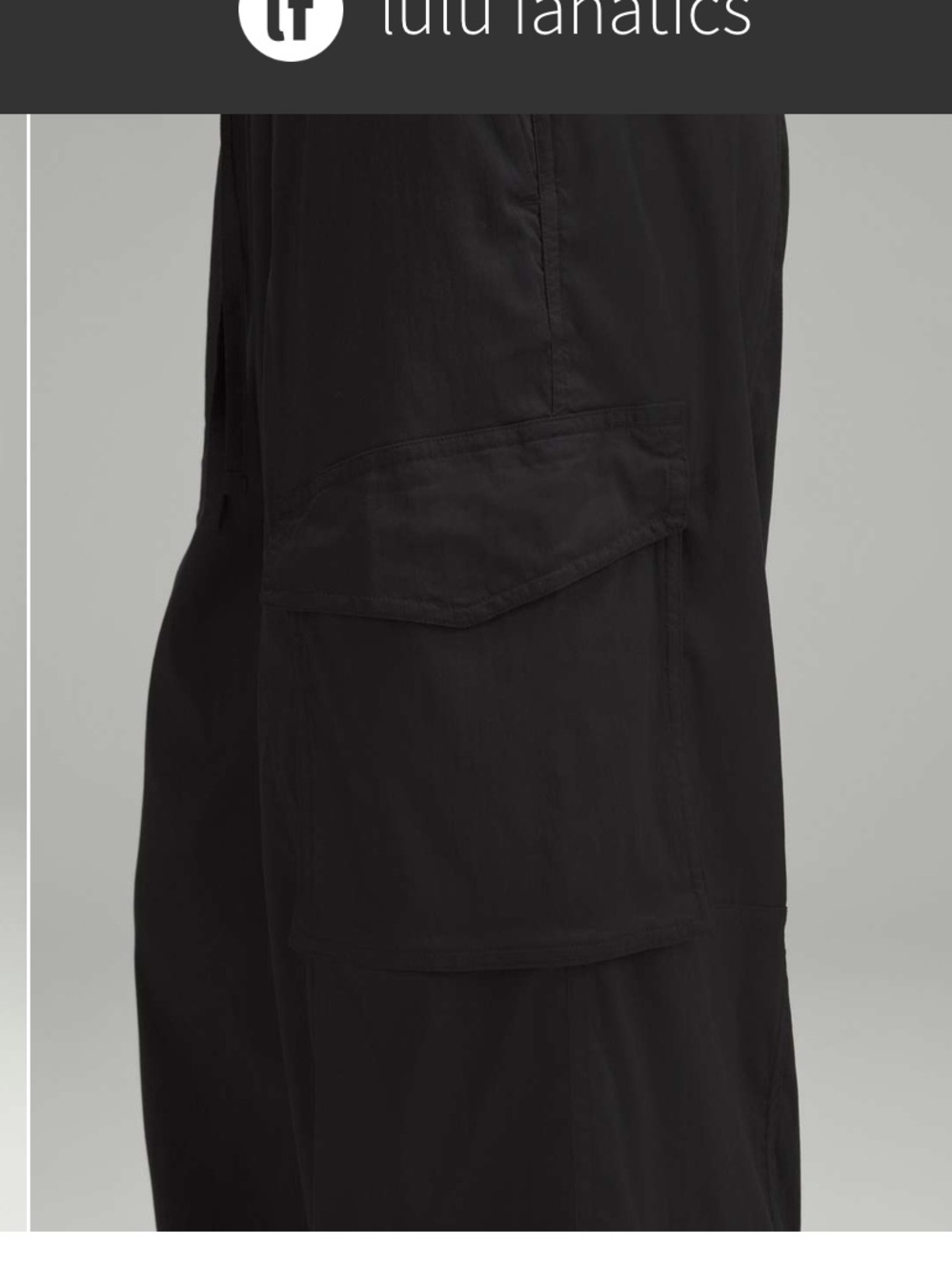 lululemon🍋Lightweight Adjustable Mid-Rise Cargo Pant - BlackSize Med EUC - Picture 2 of 11